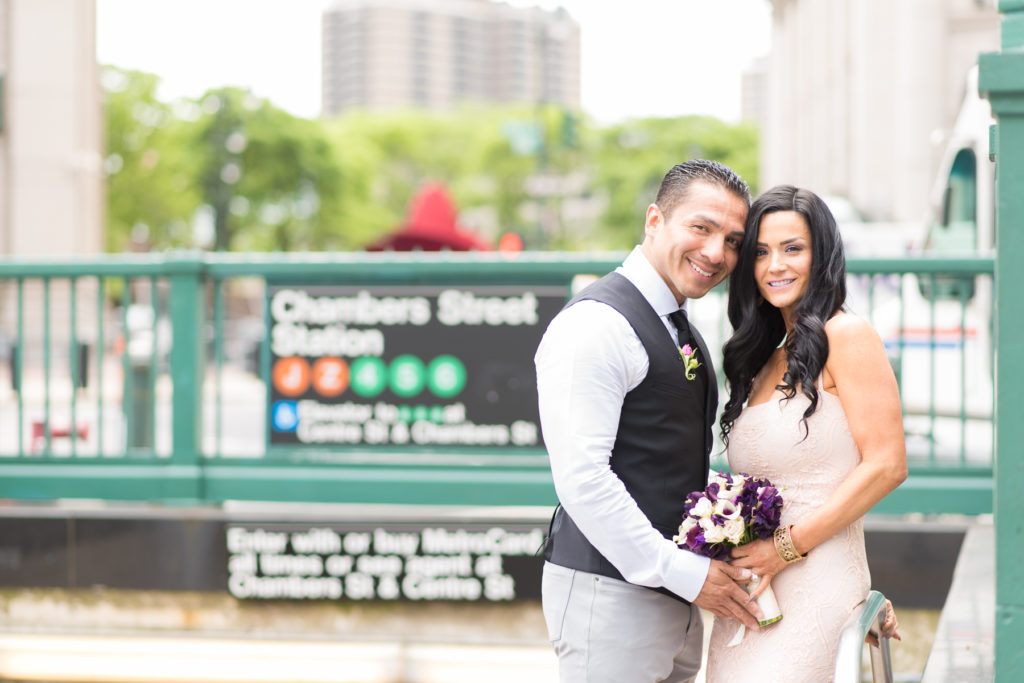 newlywed couple in nyc