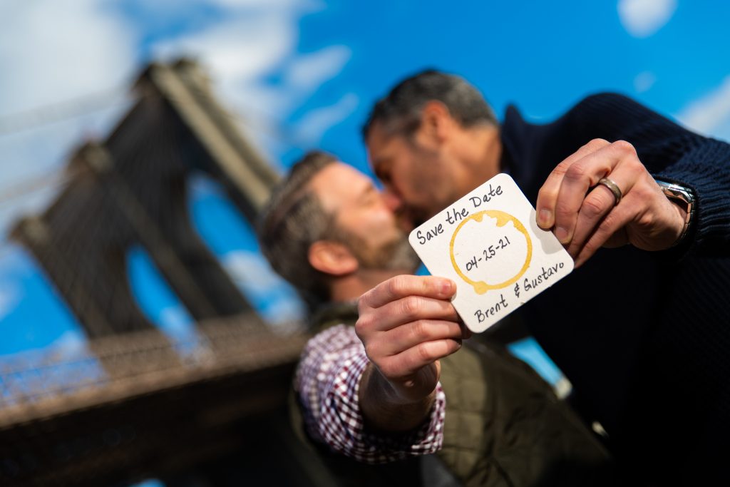 save the date in brooklyn bridge