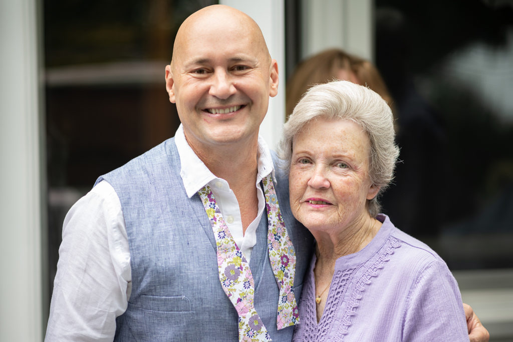 mother of groom and groom