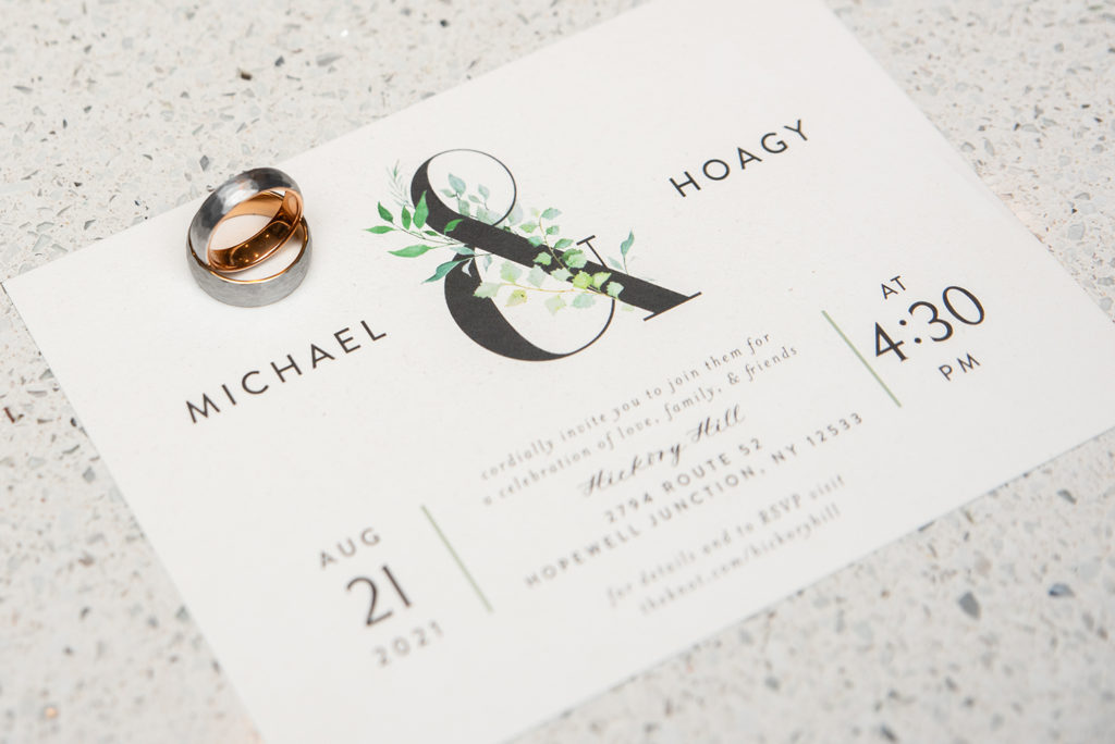 fishkill NY wedding invitation