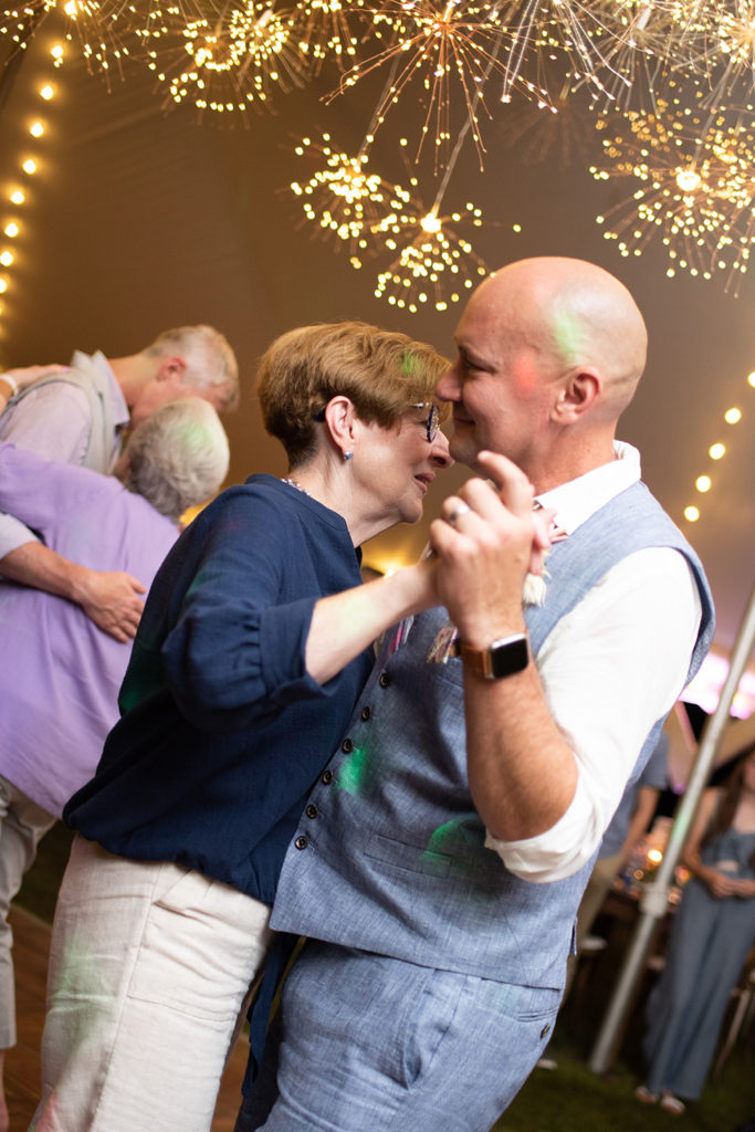 groom dancing with mom