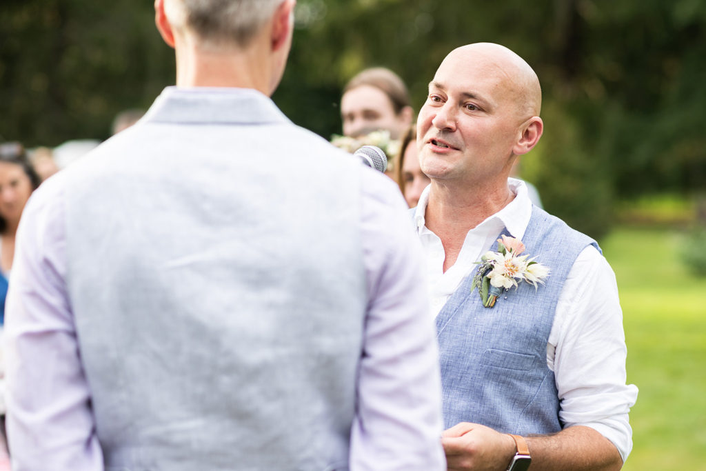 lgbtq wedding couple wedding ceremony
